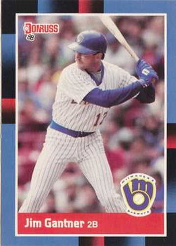 #214 Jim Gantner - Milwaukee Brewers - 1988 Donruss Baseball