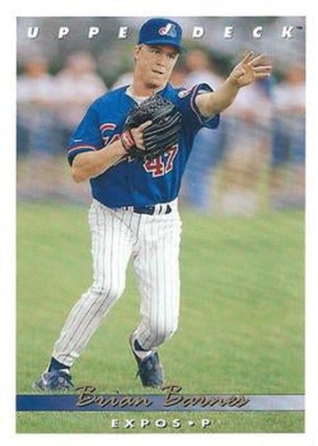 #214 Brian Barnes - Montreal Expos - 1993 Upper Deck Baseball