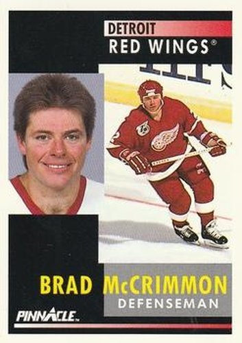 #214 Brad McCrimmon - Detroit Red Wings - 1991-92 Pinnacle Hockey