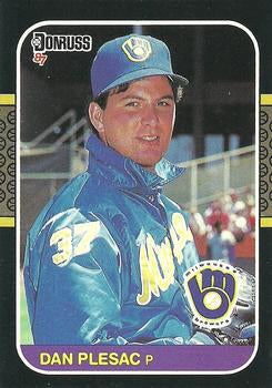 #214 Dan Plesac - Milwaukee Brewers - 1987 Donruss Baseball