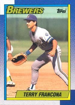 #214 Terry Francona - Milwaukee Brewers - 1990 O-Pee-Chee Baseball