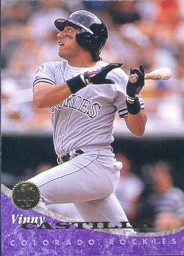 #214 Vinny Castilla - Colorado Rockies - 1994 Leaf Baseball