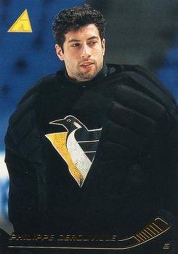 #214 Philippe DeRouville - Pittsburgh Penguins - 1995-96 Pinnacle Hockey