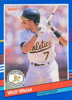 #214 Walt Weiss - Oakland Athletics - 1991 Donruss Baseball
