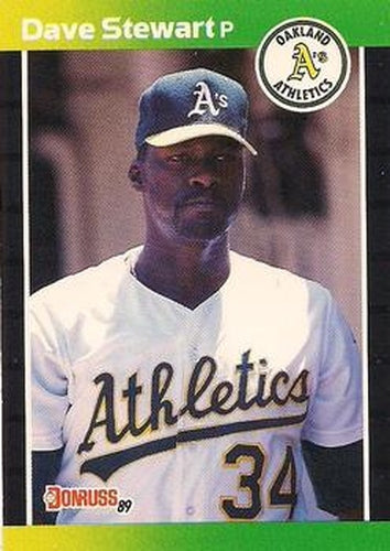 #214 Dave Stewart - Oakland Athletics - 1989 Donruss Baseball