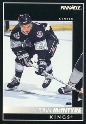 #214 John McIntyre - Los Angeles Kings - 1992-93 Pinnacle Canadian Hockey