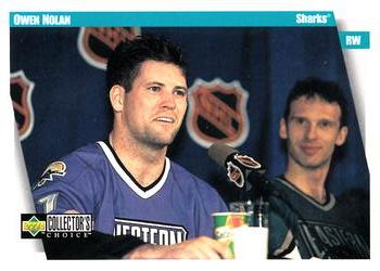 #214 Owen Nolan - San Jose Sharks - 1997-98 Collector's Choice Hockey