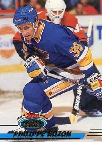 #214 Philippe Bozon - St. Louis Blues - 1993-94 Stadium Club Hockey