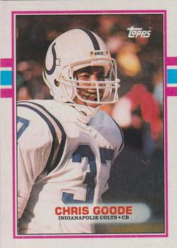 #214 Chris Goode - Indianapolis Colts - 1989 Topps Football