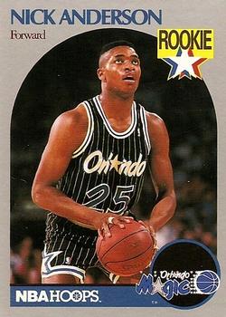 #214 Nick Anderson - Orlando Magic - 1990-91 Hoops Basketball