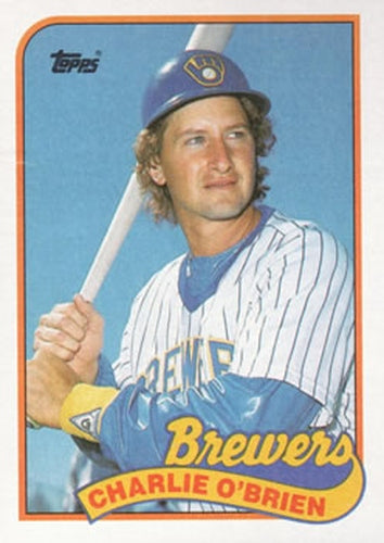 #214 Charlie O'Brien - Milwaukee Brewers - 1989 Topps Baseball