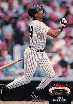 #214 Jesse Barfield - New York Yankees - 1992 Stadium Club Baseball