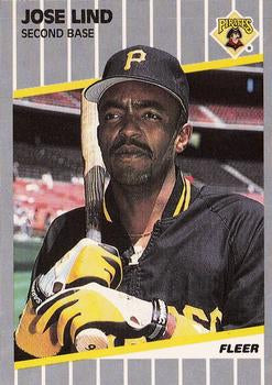 #214 Jose Lind - Pittsburgh Pirates - 1989 Fleer Baseball