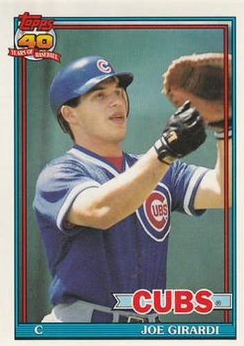 #214 Joe Girardi - Chicago Cubs - 1991 O-Pee-Chee Baseball