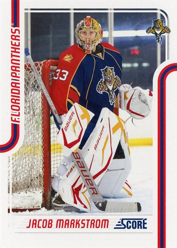 #214 Jacob Markstrom - Florida Panthers - 2011-12 Score Hockey