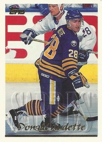 #214 Donald Audette - Buffalo Sabres - 1995-96 Topps Hockey