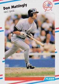 #214 Don Mattingly - New York Yankees - 1988 Fleer Baseball