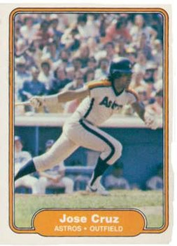 #214 Jose Cruz - Houston Astros - 1982 Fleer Baseball