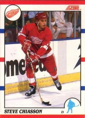 #214 Steve Chiasson - Detroit Red Wings - 1990-91 Score Canadian Hockey