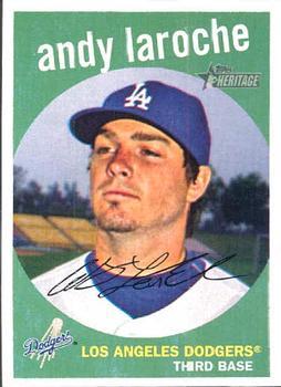 #214 Andy LaRoche - Los Angeles Dodgers - 2008 Topps Heritage Baseball