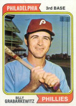 #214 Billy Grabarkewitz - Philadelphia Phillies - 1974 Topps Baseball