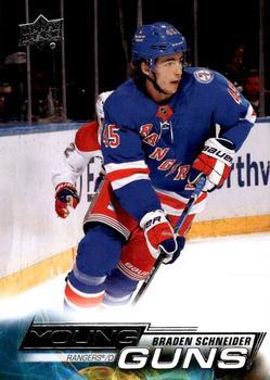 #214 Braden Schneider - New York Rangers - 2022-23 Upper Deck Hockey