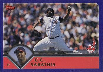 #214 C.C. Sabathia - Cleveland Indians - 2003 Topps Baseball