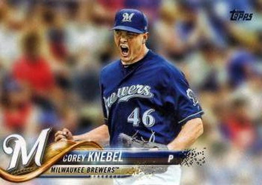 #214 Corey Knebel - Milwaukee Brewers - 2018 Topps Baseball