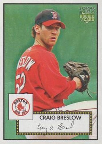 #214 Craig Breslow - Boston Red Sox - 2006 Topps 1952 Edition Baseball