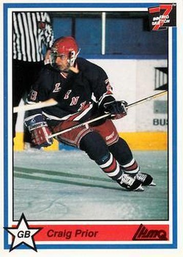 #214 Craig Prior - St-Jean Lynx - 1990-91 7th Inning Sketch QMJHL Hockey