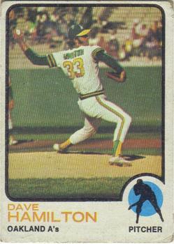 #214 Dave Hamilton - Oakland Athletics - 1973 Topps Baseball