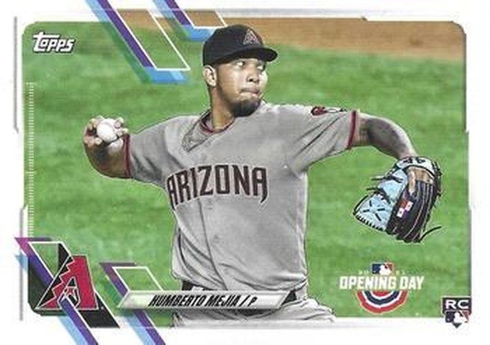 #214 Humberto Mejia - Arizona Diamondbacks - 2021 Topps Opening Day Baseball