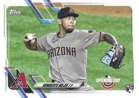 #214 Humberto Mejia - Arizona Diamondbacks - 2021 Topps Opening Day Baseball