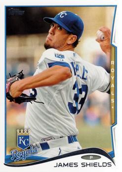 #214 James Shields - Kansas City Royals - 2014 Topps Baseball