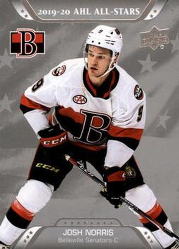 #214 Josh Norris - Belleville Senators - 2020-21 Upper Deck AHL Hockey