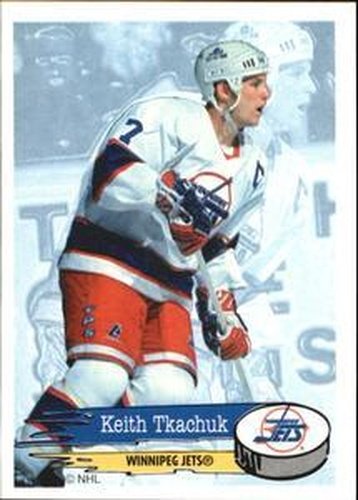 #214 Keith Tkachuk - Winnipeg Jets - 1995-96 Panini Hockey Stickers