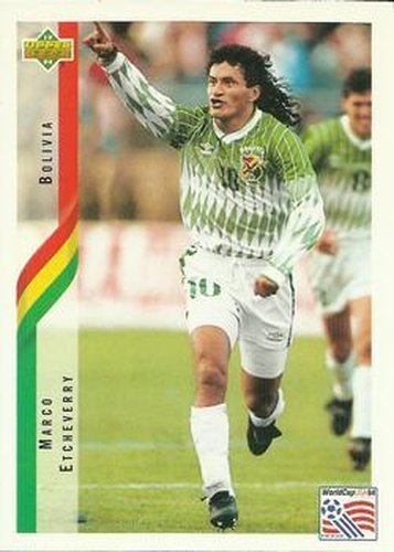 #214 Marco Etcheverry - Bolivia - 1994 Upper Deck World Cup Contenders English/Spanish Soccer