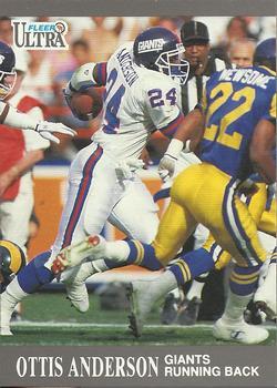 #214 Ottis Anderson - New York Giants - 1991 Ultra Football