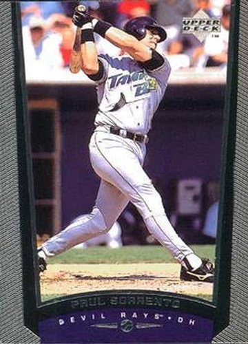 #214 Paul Sorrento - Tampa Bay Devil Rays - 1999 Upper Deck Baseball
