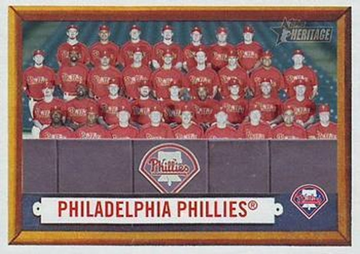 #214 Philadelphia Phillies - Philadelphia Phillies - 2006 Topps Heritage Baseball
