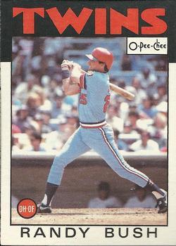 #214 Randy Bush - Minnesota Twins - 1986 O-Pee-Chee Baseball