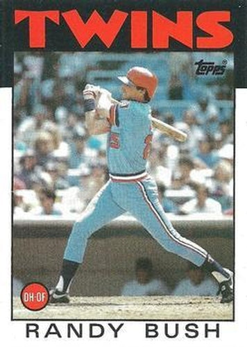#214 Randy Bush - Minnesota Twins - 1986 Topps Baseball