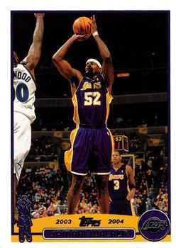 #214 Samaki Walker - Los Angeles Lakers - 2003-04 Topps Basketball