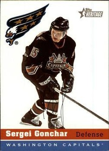 #214 Sergei Gonchar - Washington Capitals - 2000-01 Topps Heritage Hockey
