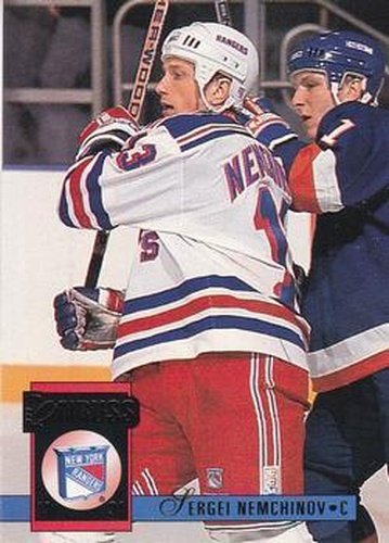 #214 Sergei Nemchinov - New York Rangers - 1993-94 Donruss Hockey
