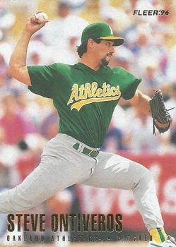 #214 Steve Ontiveros - Oakland Athletics - 1996 Fleer Baseball