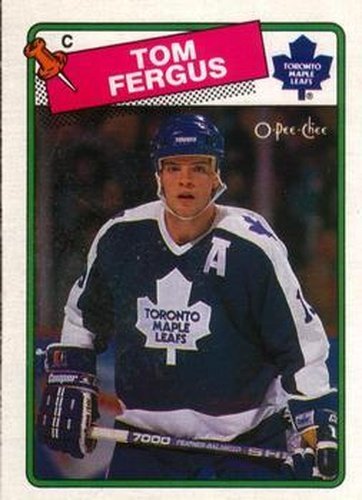 #214 Tom Fergus - Toronto Maple Leafs - 1988-89 O-Pee-Chee Hockey