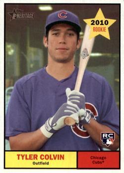 #214 Tyler Colvin - Chicago Cubs - 2010 Topps Heritage Baseball