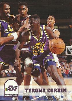 #214 Tyrone Corbin - Utah Jazz - 1993-94 Hoops Basketball