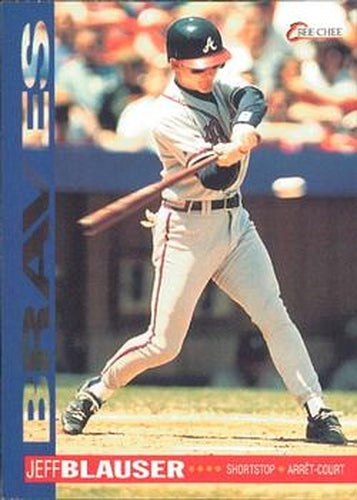 #214 Jeff Blauser - Atlanta Braves - 1994 O-Pee-Chee Baseball